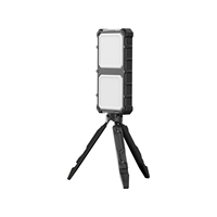 Banque d'alimentation solaire universelle avec filetage 1/4 pouce et deux panneaux LED GRANDS - 10000mAh PD22.5W Banque d'alimentation solaire robuste