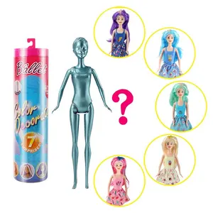 Produsen Grosir Menjual Warna Yang Indah Rambut Larut Air Realitas Kejutan Kotak Buta Rumah Boneka Set Mainan Gadis