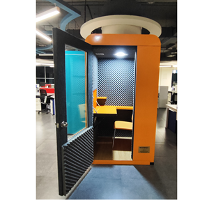Cabina de Aislamiento Acústico para Oficina, Modelo Vocal Pod Gold, de Alta Demanda, para Llamadas Confidenciales y Trabajo Remoto, Disponible para la Venta - Product Image 1