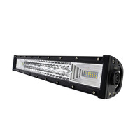 Auxtings-barre lumineuse LED haute puissance Dot 3 Quad rangées, 24v, 34/44/54 pouces, barre d'éclairage incurvée, pour voiture, camion 4x4, nouveauté