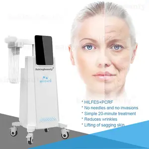 Newest EMS R F Magnetic PE Face Muscle Facial Lifting Electromagnetic Sculpting Wrinkles Remover Machine