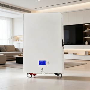 <b>Wall</b>-Mounted Iron Lithium Battery Cabinet, Hybrid <b>Grid</b> Compatible 15kWh Rechargeable Battery for Home Energy Storage - Product Image 5