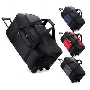 Hot Sale Oversized Oxford Capacity <b>Trolley</b> case Multi-functional Travel <b>Bag</b> Wet Dry Separation Consignment Suitcase Unisex <b>Bag</b> - Product Image 1