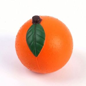 Ballon anti-stress en forme d'orange en PU personnalisé avec logo, idéal pour la promotion – Vente chaude - Product Image 2