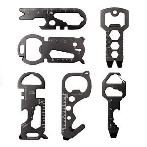 Stainless Steel Keychain <b>Spanner</b> Hex Wrench Multifunction Camping Outdoor Survive <b>Tools</b> Bottle Opener EDC Multitool - Product Image 1
