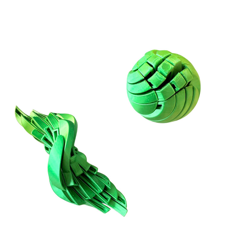 Jaune-vert-grande taille-5,5cm