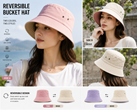 Chapeau Bob Réversible Personnalisé en Coton Double Face, Chapeau de Pêcheur Bicolore, Fabricant OEM ODM