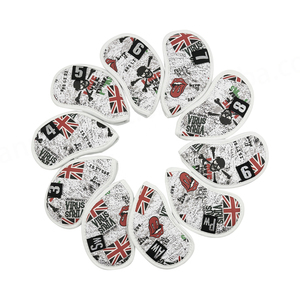 ชุดหมวกลิ่มหนังปักลายหัวกอล์ฟฝาครอบเหล็ก - Product Image 3