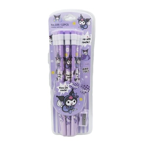 Kuromi Schule Briefpapier Bleistift <span class=keywords><strong>Set</strong></span>, 12 teile/schachtel KT Melodie Bleistift <span class=keywords><strong>Set</strong></span>, Schule 2B Bleistift <span class=keywords><strong>Set</strong></span> - Product Image 1