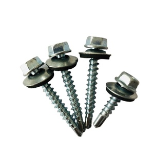 สกรูยึดหลังคาอาคารจีนพร้อมแหวนยาง สกรูหัวหกเหลี่ยมแบบเจาะเอง - Product Image 6