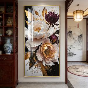 Peinture LED en porcelaine de cristal pour décoration murale de salon, motif floral, impression HD personnalisée, vente en gros d'usine - Product Image 3