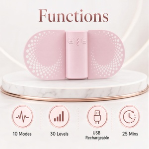 Appareil TENS sans fil pour soulager les douleurs menstruelles et dorsales, machine TENS avec chaleur pour les crampes menstruelles, masseur EMS rechargeable - Product Image 3