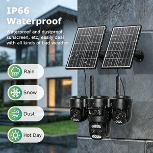 Cámara de Seguridad PTZ para Exteriores con Energía Solar, 4G, Doble Lente, Almacenamiento en la Nube, Visión Nocturna, Detección de Movimiento, 5mp 8mp - Product Image 4