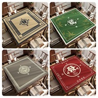 Nouveau tapis de table de mahjong de style chinois, carré, absorbant, à séchage rapide, antidérapant, anti-bruit, en boue de diatomées