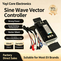 Contrôleur sans balais à onde sinusoïdale 3 modes pour vélo électrique 48V/60V/64V/72V 40A/50A 500W/1500W/3000W/5000W pour conversion de scooter et tricycle au lithium