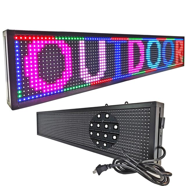 Customizable Size Wifi Programmable Scrolling LED Sign Message Board Full Color Text Image Animation Display