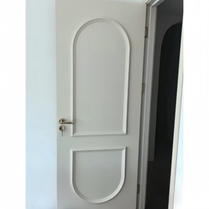 2025 NewMinimalist Design <span class=keywords><strong>Cadre</strong></span> de <span class=keywords><strong>porte</strong></span> <span class=keywords><strong>intérieur</strong></span> en bois blanc unique Dernier bois massif fini avec <span class=keywords><strong>porte</strong></span> principale unique peinte - Product Image 5