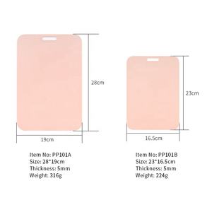 접이식 디자인 핸들 유연한 내구성 실리콘 도마 주방 도마 교수형 구멍이있는 보드 - Product Image 6