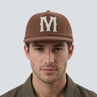 Casquette BSCI à 5 panneaux, personnalisable, à visière plate, non structurée, pour homme et femme, en laine, profil bas, snapback, avec logo personnalisé en feutre