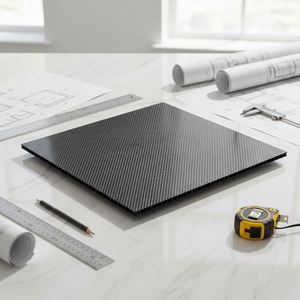 SHENYU 3K Carbon Fiber Sheet 5mm Multi-Color & Translucent Lightweight High Strength for Drone <b>Frame</b> DIY & Industrial Projects - Product Image 1