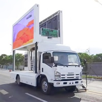 Isuzu LED Reklam Kamyonu Mobil Billboard 3 Taraflı Ekran Hidrolik Kaldırma Sistemli Reklam Mobil Billboard Kamyonu Fabrika Satışı