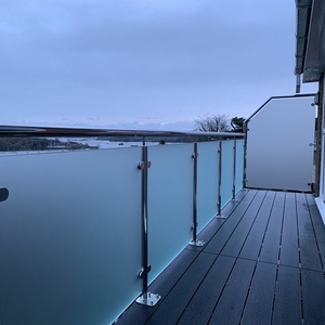 Barandillas de Vidrio para Escaleras Exteriores, Barandilla de Aluminio y Vidrio para Balcón - Product Image 5