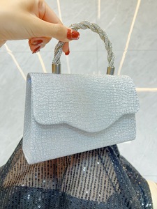 Nouveau Sac à Rabat pour Femme, Style Urbain Simple, en Polyester Pailleté, avec Fermeture Magnétique, pour Soirée, Tanjing - Product Image 2