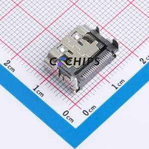 BX-HDMI-1-M19P HDMI Connector SMD Connector ( Connector Type: HDMI-A )( Gender: Female )( Total Number of PINs: 19P ) - Product Image 2