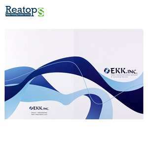 Carpeta de presentación de papel A4 A5 personalizada, impresión barata para archivos y <span class=keywords><strong>tarjetas</strong></span> de negocios - Product Image 2