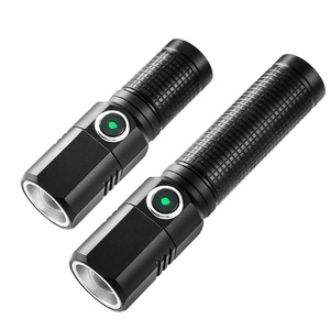 JF Có Thể Thu Vào Đầu LED Mini Đèn Pin Đèn Pin Đèn Pin Mới Không Thấm Nước Có Thể Sạc Lại Hợp Kim Nhôm - Product Image 1