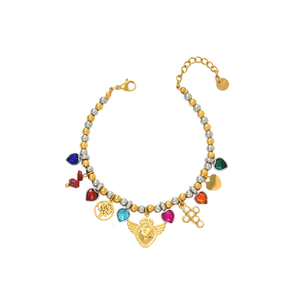 Collier Cœur Perlé Tendance en Acier Inoxydable 316L Plaqué Or PVD, Pendentif Charme Durable et Résistant, Idéal Cadeau - Product Image 2
