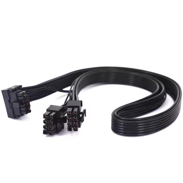 XPG ATADA Modular Cable 600W 90 Degree PCIe 5.0 12VHPWR Type 4 PSU Power Cable 2 8pin to 16pin ATX3.0 Suppport RTX3090Ti RTX4090
