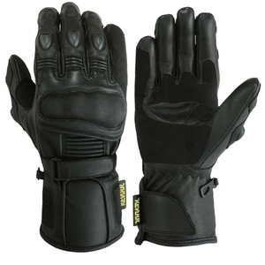 Guantes de Motociclismo de Cuero Impermeables de Alta Calidad, Color Personalizado, Compatibles con Pantalla Táctil, Transpirables, Dedos Completos, Unisex, Económicos - Product Image 1
