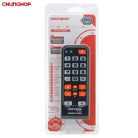Télécommande universelle pour téléviseur LED For Factory 2125 Silver avec design à gros boutons, en plastique et ABS