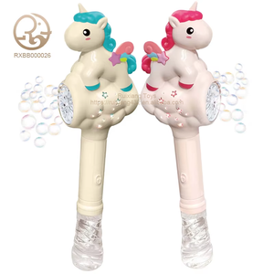 Nouveau <span class=keywords><strong>jouet</strong></span> en plastique <span class=keywords><strong>pour</strong></span> enfants, ensemble de bâtonnets <span class=keywords><strong>à</strong></span> bulles électriques de style cheval arc-en-ciel, jouets d'extérieur <span class=keywords><strong>pour</strong></span> bébés, pistolet <span class=keywords><strong>à</strong></span> bulles amusant <span class=keywords><strong>pour</strong></span> enfants, jeu <span class=keywords><strong>pour</strong></span> enfants - Product Image 1