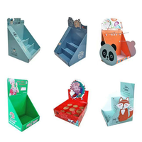 High Quality Portable Foldable Flat Pack Ready Recyclable Paper Display Box Matt Finish Varnish Surface for Mall Supermarket