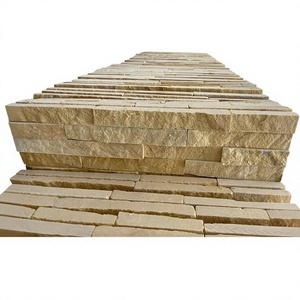 Paneles de Piedra de Mármol Amarillo Geométrico, Resistentes al Fuego y al Agua, para Revestimiento de Paredes Interiores/Exteriores, Decoración Exterior, al Mejor Precio - Product Image 1