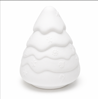 Lampada LED per Bambini a Forma di Orso Natalizio, Luce Notturna RGB Ricaricabile con Controllo Touch, Luce Calda, Timer 30 Minuti, per Uso sul Comodino