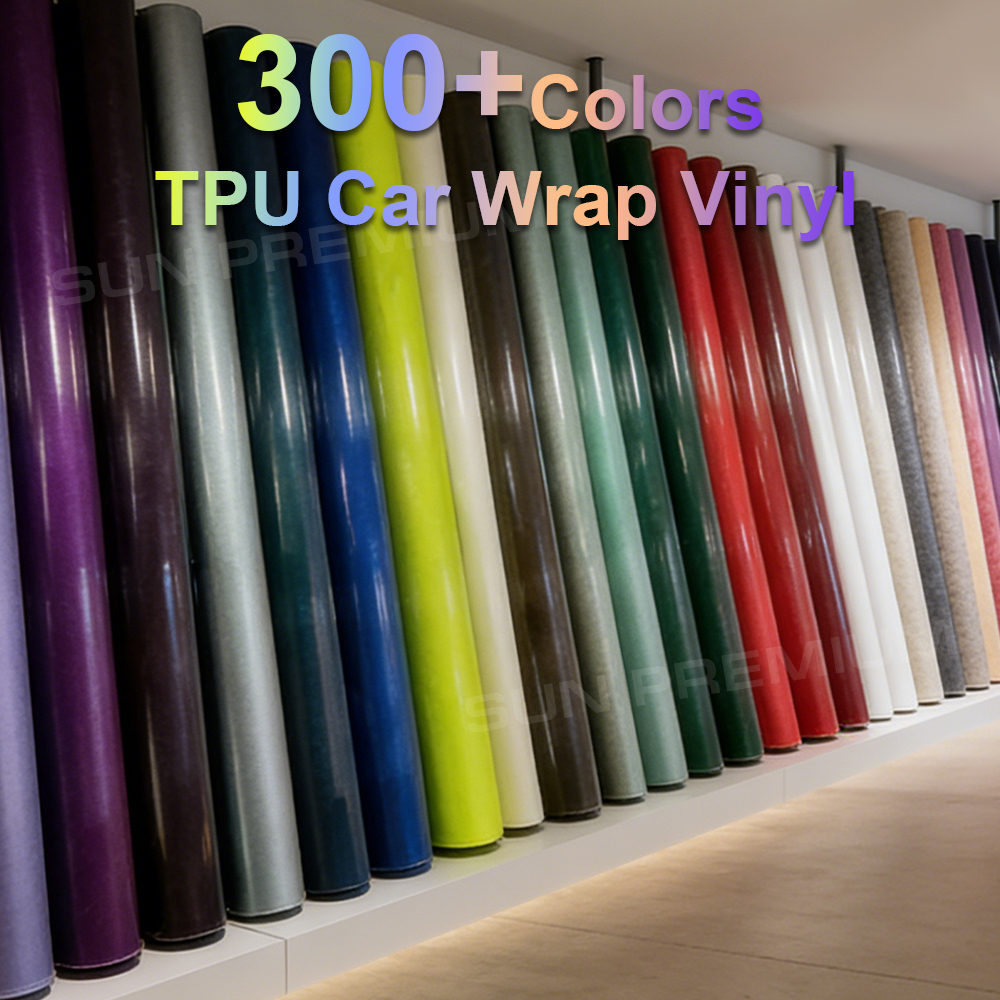 Vinyle de covering automobile en TPU, plus de 300 couleurs