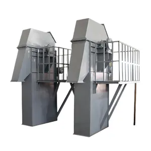 DZJX High Efficiency Th250 Paddy Bucket Elevator System With Basin Gypsum Grain Granular Ne Type Plate Chain Bucket Conveyor