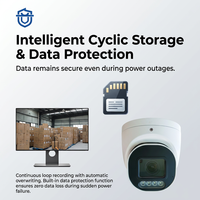 Cámara de Seguridad IP Inteligente con Domo PoE de 4MP, a Todo Color, con Audio Bidireccional, Alarma, Sistema de Monitoreo de Video CCTV, Venta al Por Mayor de Fábrica