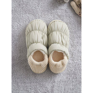 <b>Padded</b> Heel <b>Hair</b>-Line Living Room Story 230 ~ 250 mm Ivery Home Slippers - Product Image 1
