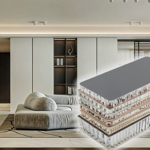 Competitive Price 5mm 7mm 10mm <strong>12mm</strong> 18mm 20mm <strong>Aluminum</strong> <strong>Honeycomb</strong> <strong>Panel</strong> for Kitchen Cabinet / Ceiling / Building Facades - Product Image 1