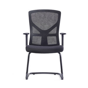 Ergonomic Mesh Guest <b>Chair</b> with Adjustable Height and Lumbar Support for <b>Office</b> School Hotel Use Modern Aluminum Alloy <b>Base</b> - Product Image 2