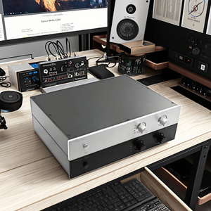 Tùy chỉnh Anodized Stereo Mixer khuếch đại công suất nhôm đùn bao vây CNC gia công Loa trường hợp âm thanh thiết bị - Product Image 6