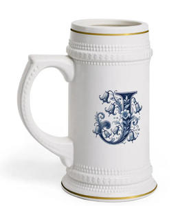 Mug en céramique bleu <span class=keywords><strong>Delft</strong></span>, grand format, avec initiales, idéal comme cadeau - Product Image 5