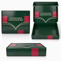 Scatola Personalizzata per Club del Lettore con Inserto in Carta UV Spot, Confezione Regalo Pieghevole per Spedizione e Imballaggio Abbonamenti Editoriali