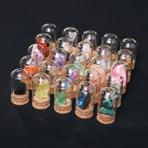 Set di Bottiglie con Mini Cristalli Grezzi Naturali per Meditazione e Decorazione Casa - Product Image 1