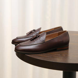 รองเท้าหนังผู้ชายคลาสสิกคุณภาพสูงรองเท้าโลฟเฟอร์มีสไตล์รองเท้าส้นหนา - Product Image 4