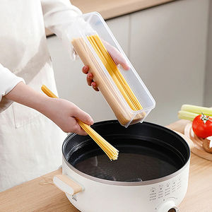 Spaghetti <b>Box</b> Flip <b>Lid</b> Large Capacity Fresh-Keeping Transparent <b>Box</b> Multi-functional <b>Storage</b> Food Grade Kitchen Supplies - Product Image 4